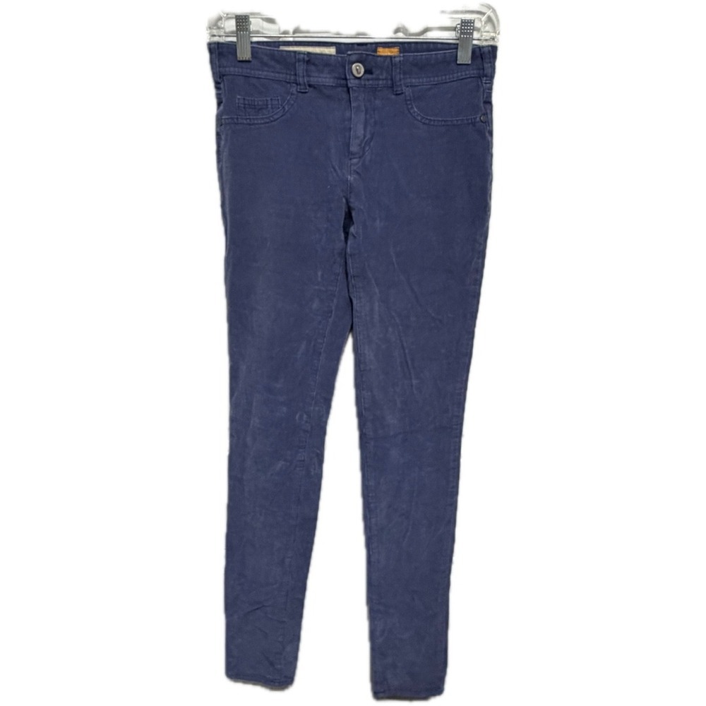 Pilcro and the Letterpress Serif Low Rise Corduroy Skinny Pants Blue Size 25